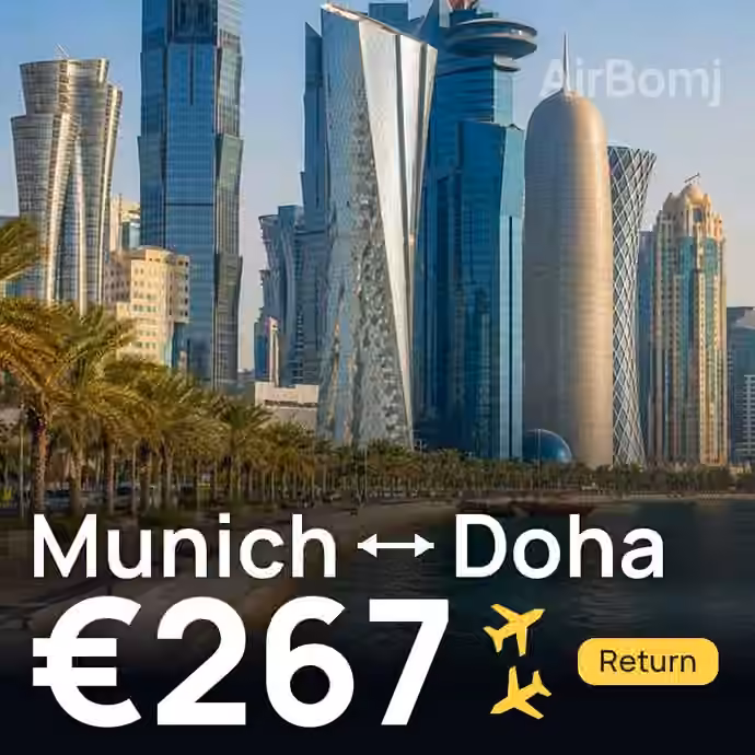 Munich → Doha for €267