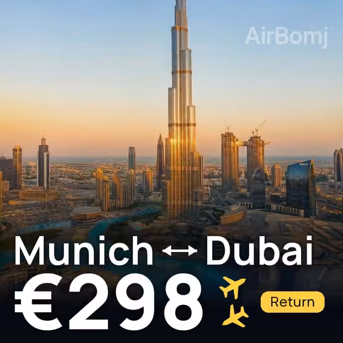Munich → Dubai for €298