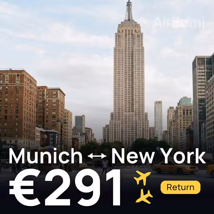 Munich → New York for €291