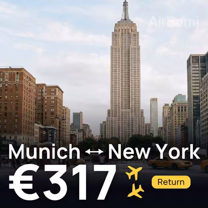 Munich → New York for €317