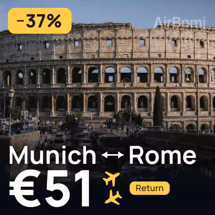 Munich → Rome for €51