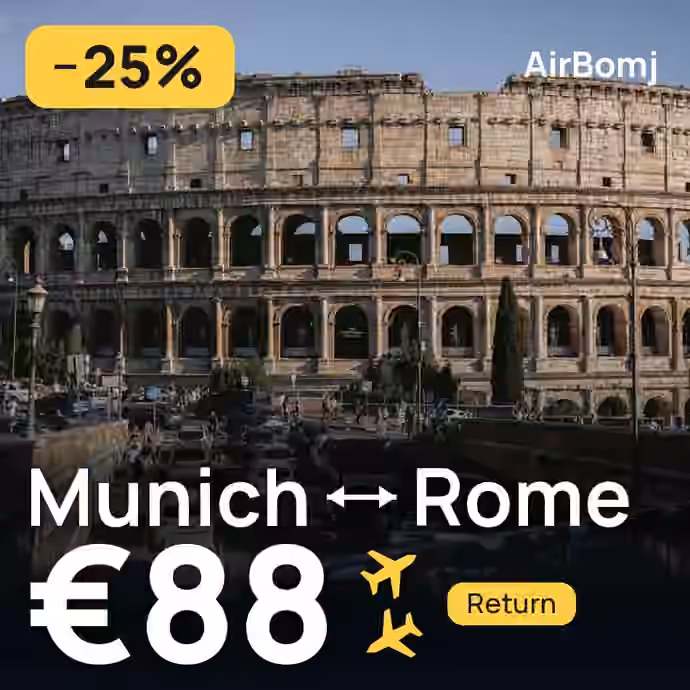 Munich → Rome for €88