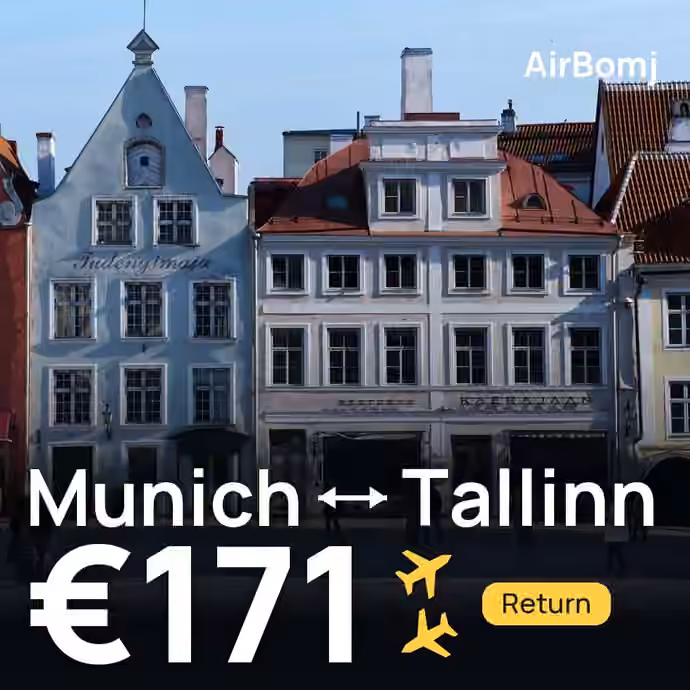 Munich → Tallinn for €171
