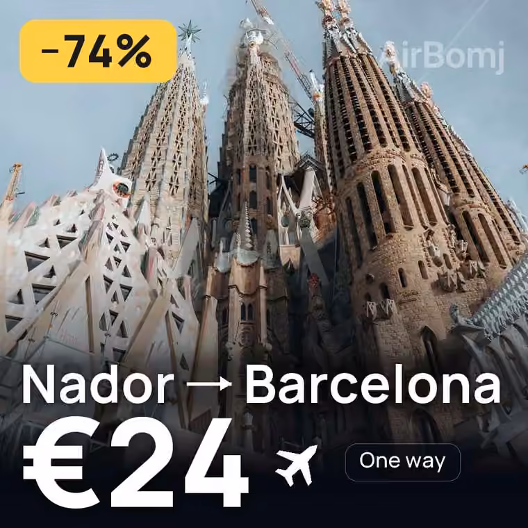 Nador → Barcelona for €24