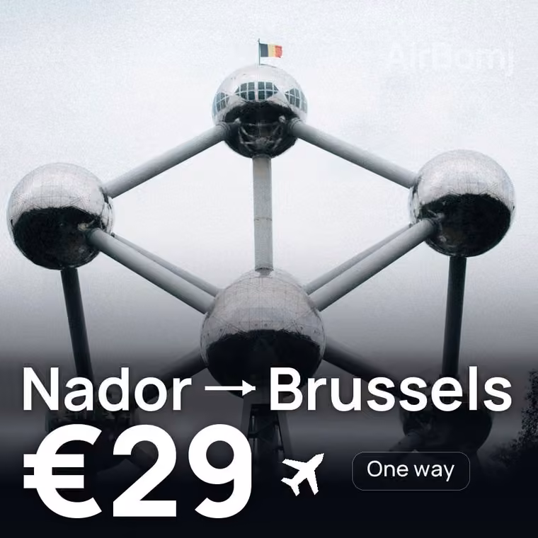 Nador → Brussels for €29