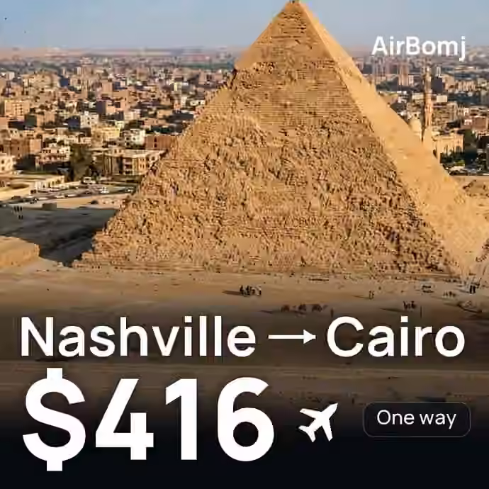 Nashville → Cairo for $416