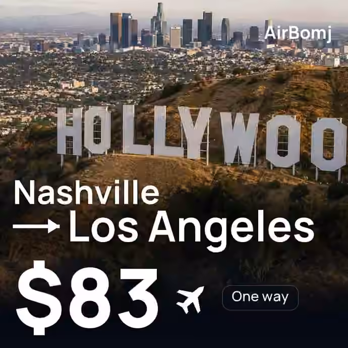 Nashville → Los Angeles for $83