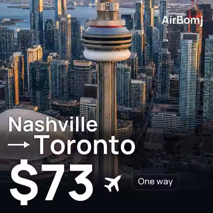 Nashville → Toronto for $73