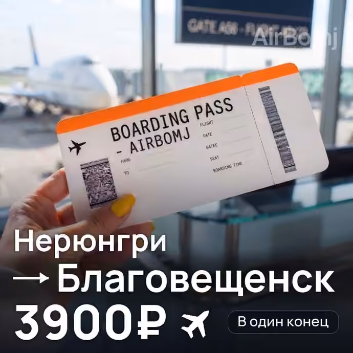 Нерюнгри → Благовещенск за 3900₽