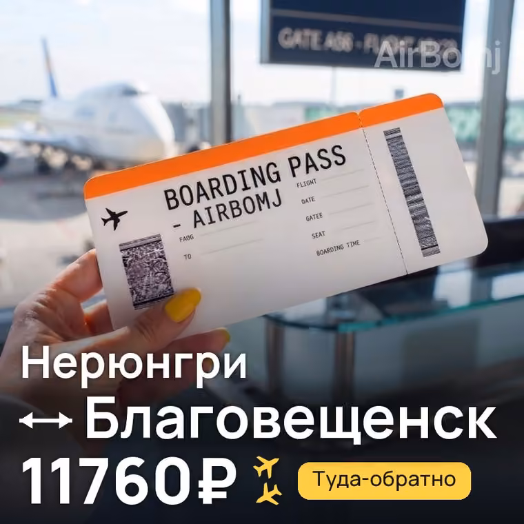 Нерюнгри → Благовещенск — лучшая цена 11760₽