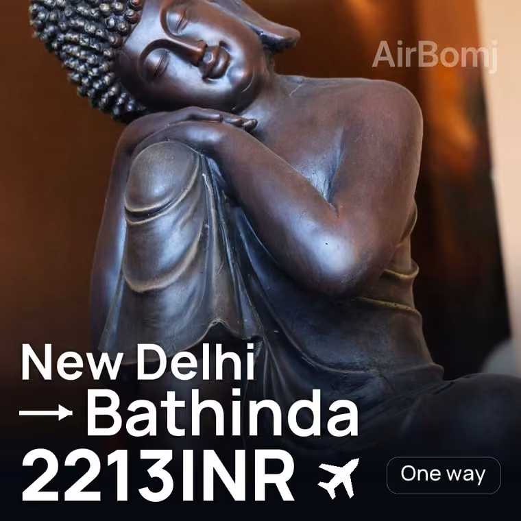 New Delhi → Bathinda for 2213 INR