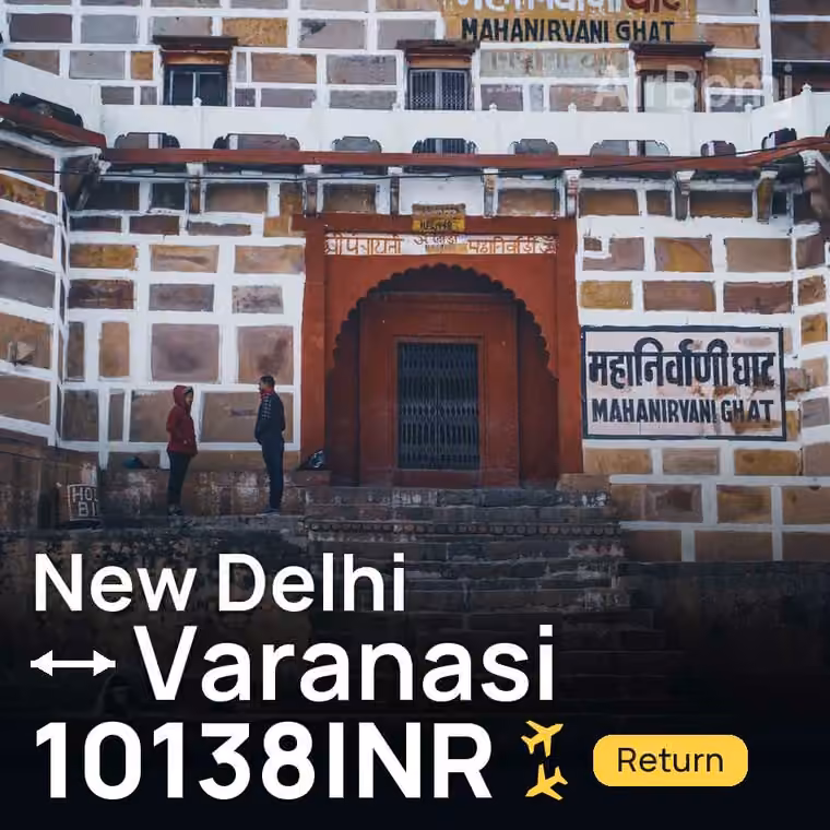 New Delhi → Varanasi for 10138 INR