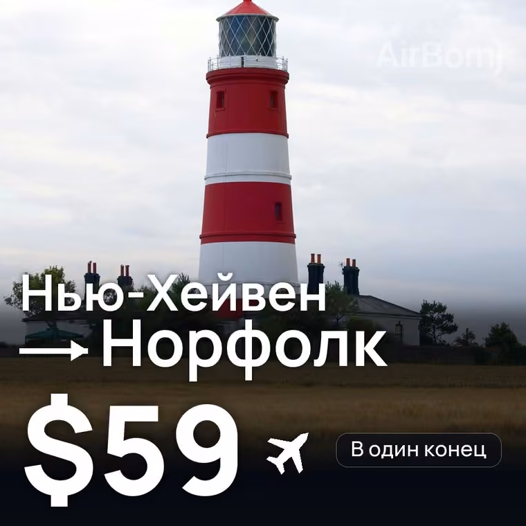 Нью-Хейвен → Норфолк за $59