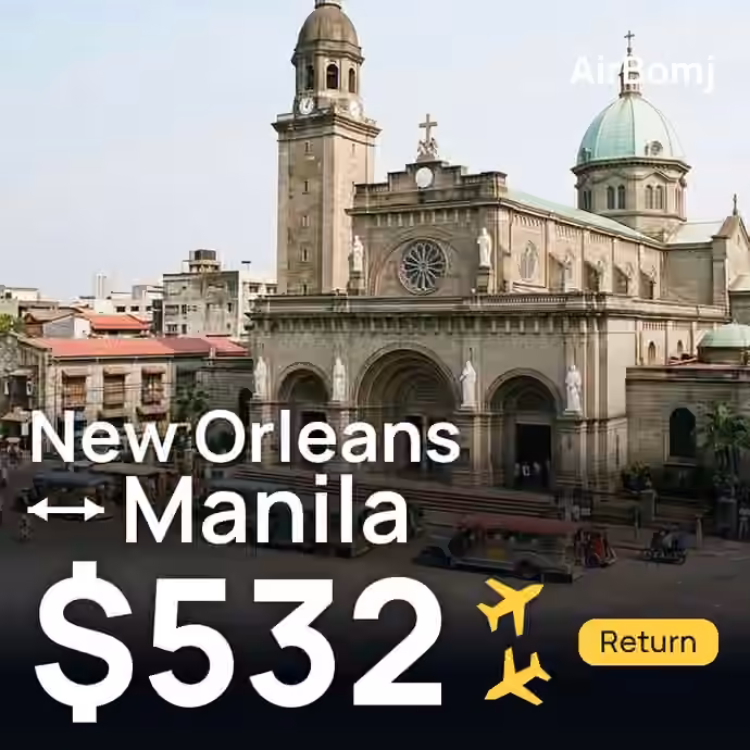 New Orleans → Manila for $532