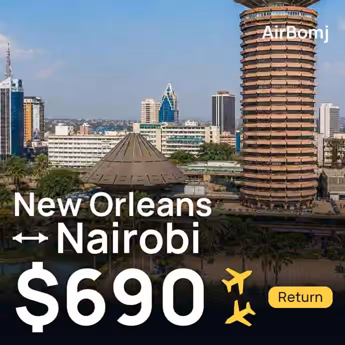 New Orleans → Nairobi for $690
