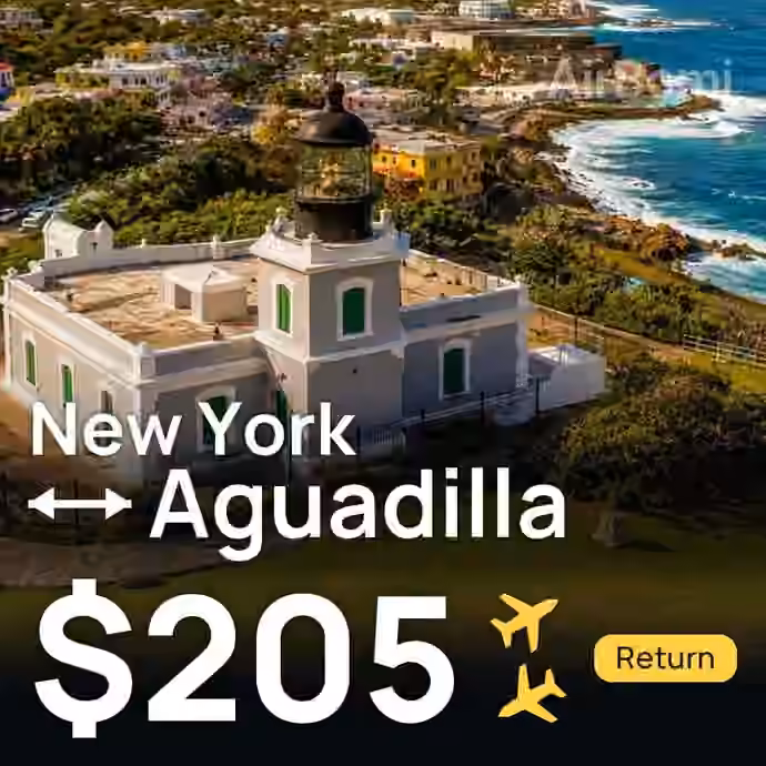 New York → Aguadilla for $205