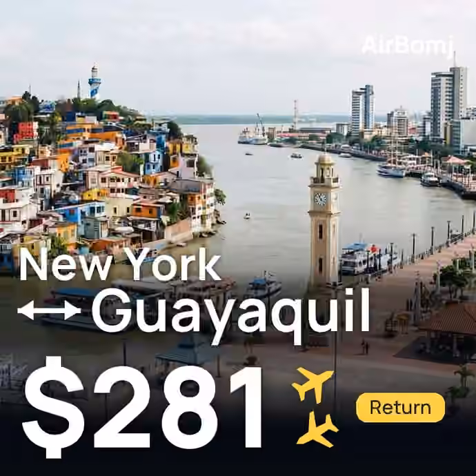 New York → Guayaquil for $281