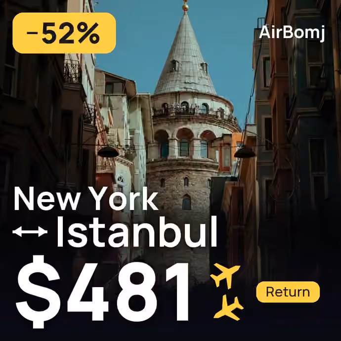 New York → Istanbul for $481