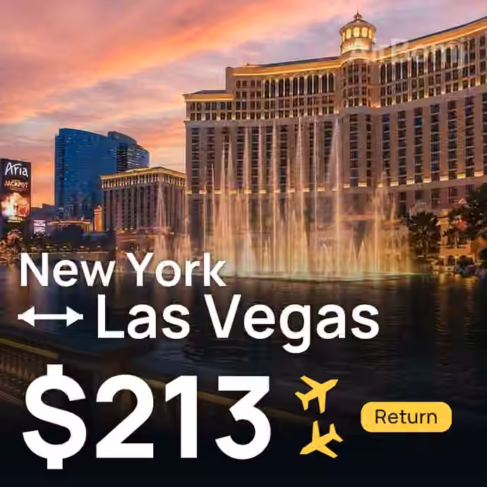 New York → Las Vegas for $213