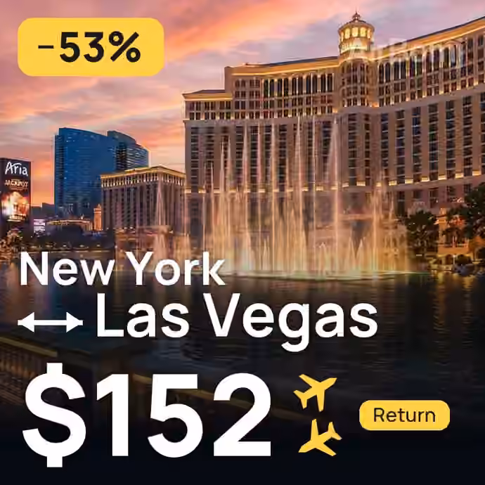 New York → Las Vegas for $152