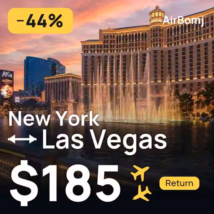 New York → Las Vegas for $185