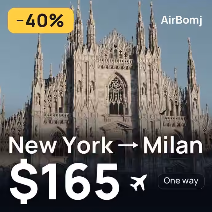 New York → Milan for $165