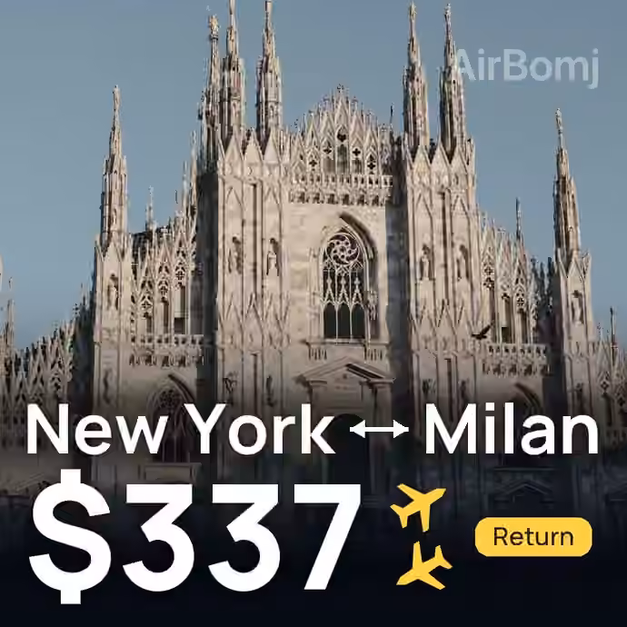 New York → Milan for $337