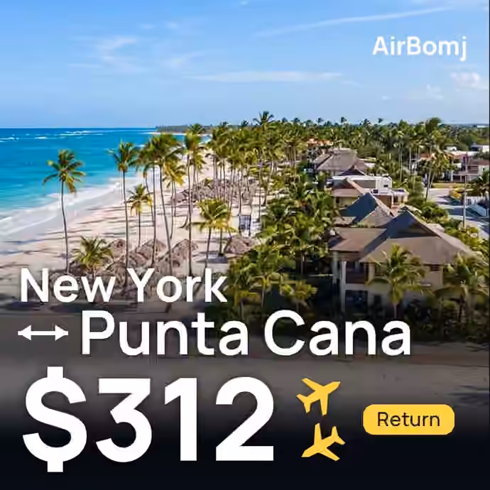 New York → Punta Cana for $312