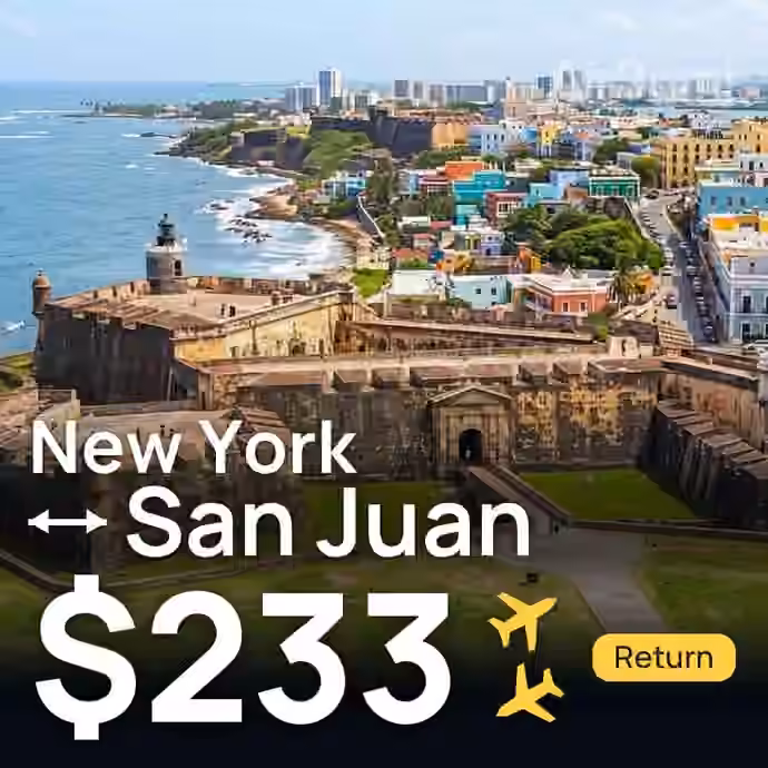 New York → San Juan for $233