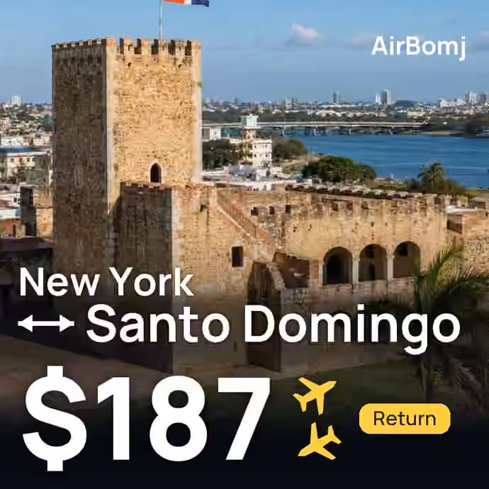 New York → Santo Domingo for $187
