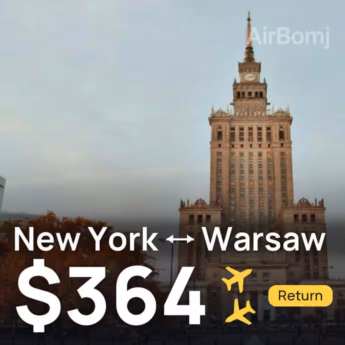 New York → Warsaw for $364