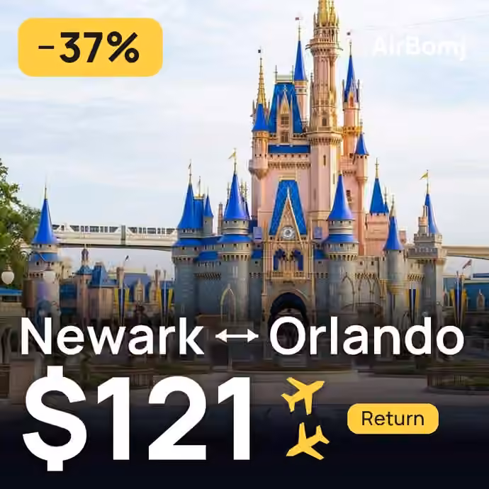Newark → Orlando for $121