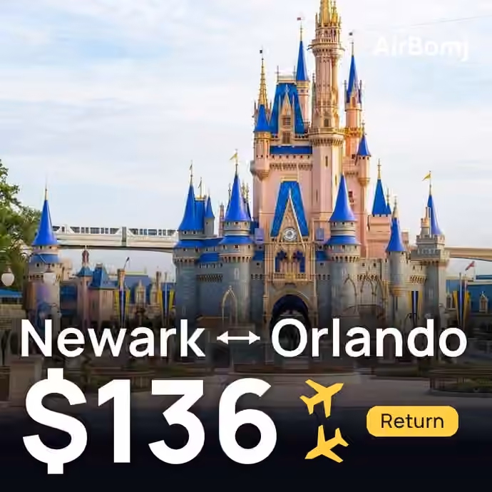 Newark → Orlando for $136