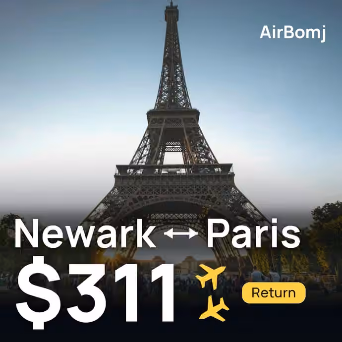 Newark → Paris for $311