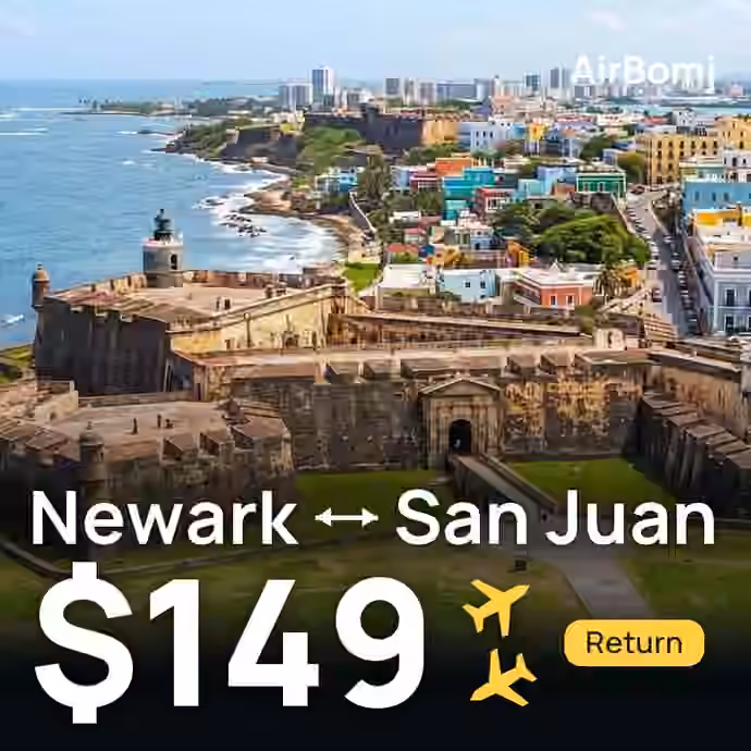 Newark → San Juan for $149