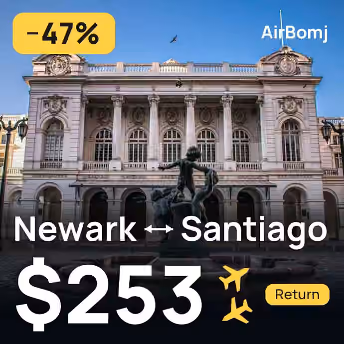 Newark → Santiago for $253