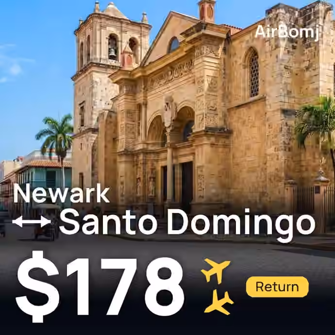 Newark → Santo Domingo for $178