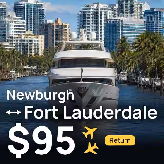 Newburgh → Fort Lauderdale for $95