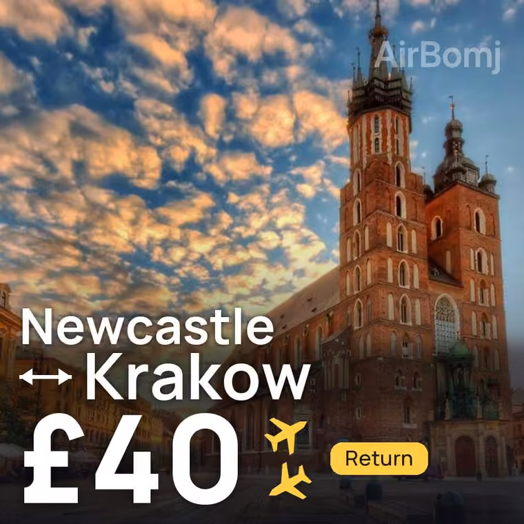 Newcastle → Krakow for £40