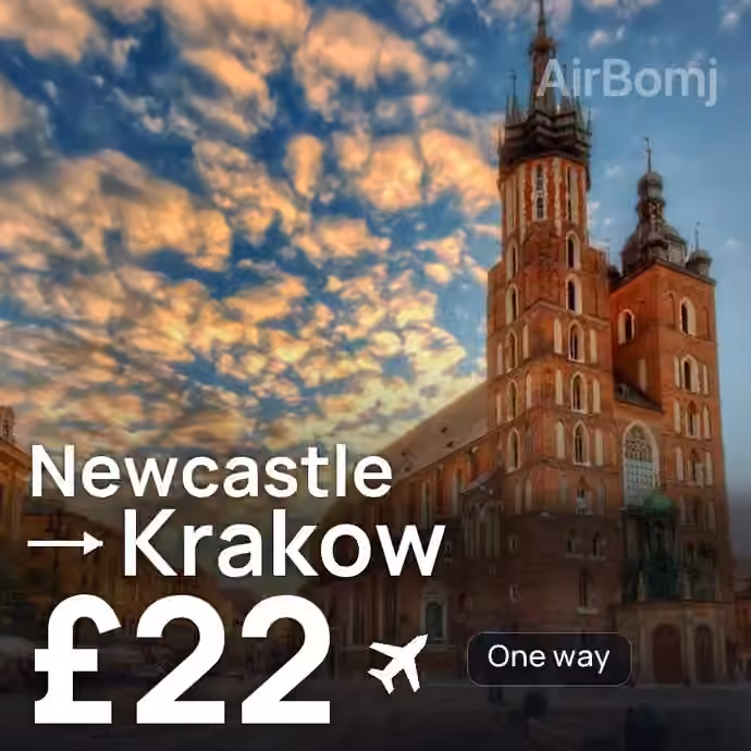 Newcastle → Krakow for £22