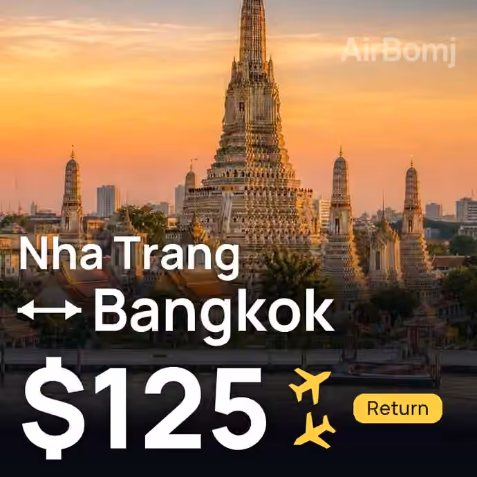 Nha Trang → Bangkok for $125