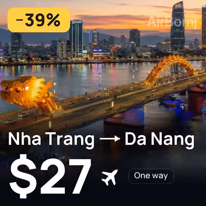 Nha Trang → Da Nang for $27