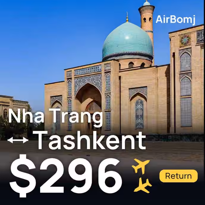 Nha Trang → Tashkent for $296
