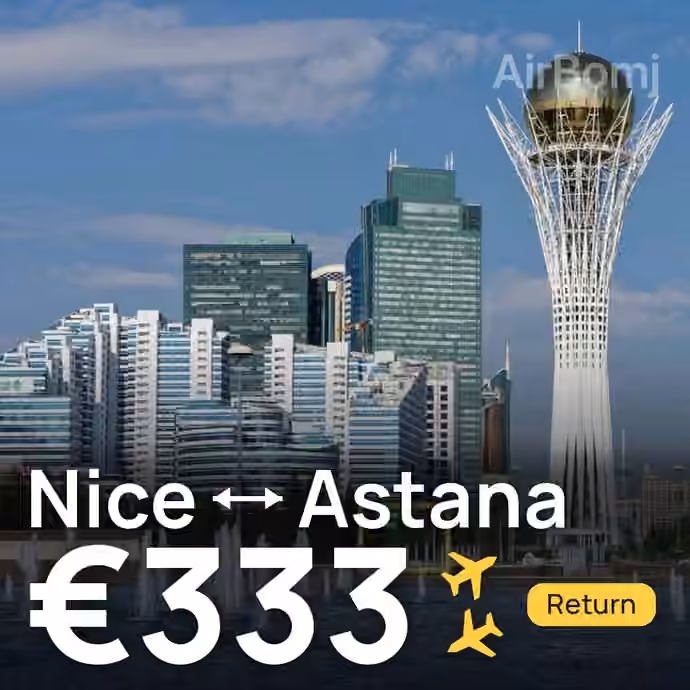Nice → Astana for €333