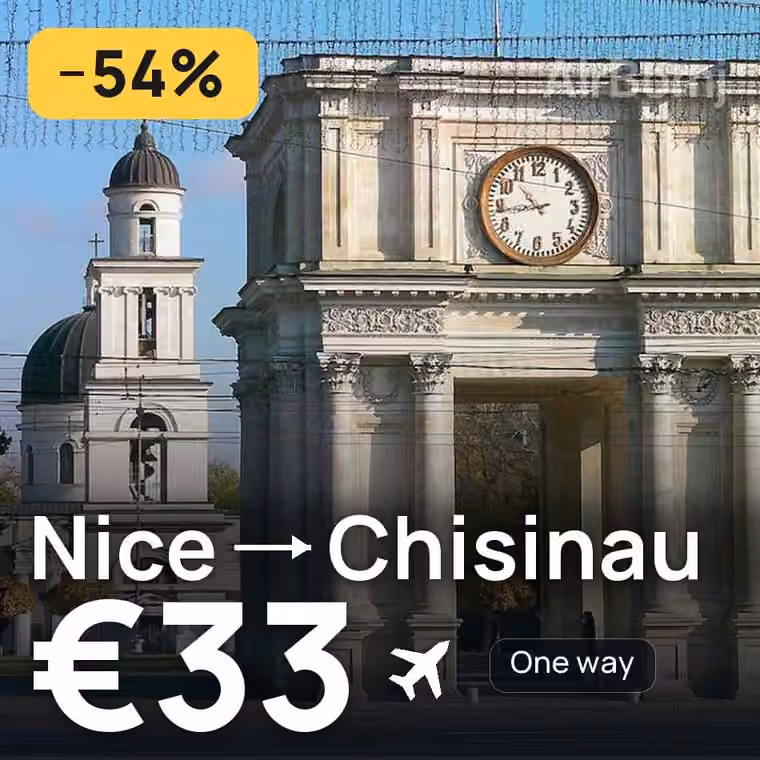 Nice → Chisinau for €33