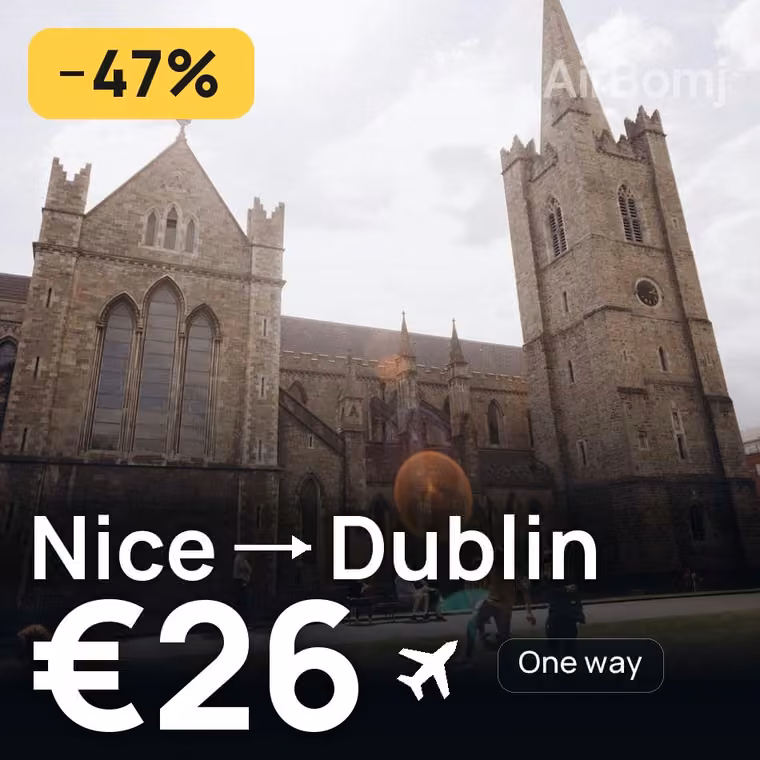 Nice → Dublin for €26