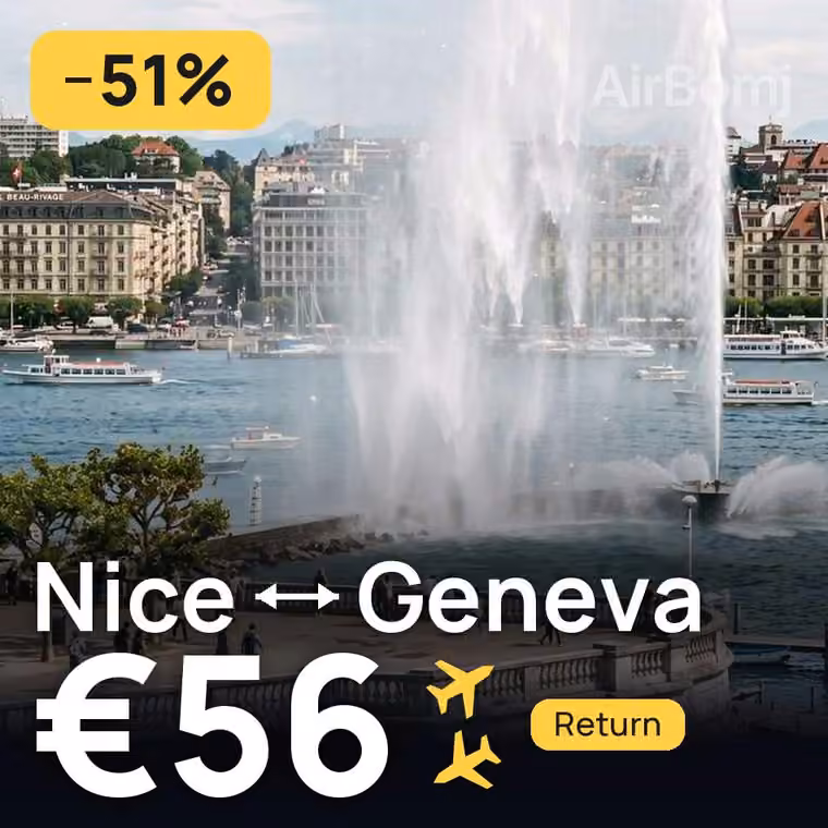 Nice → Geneva for €61
