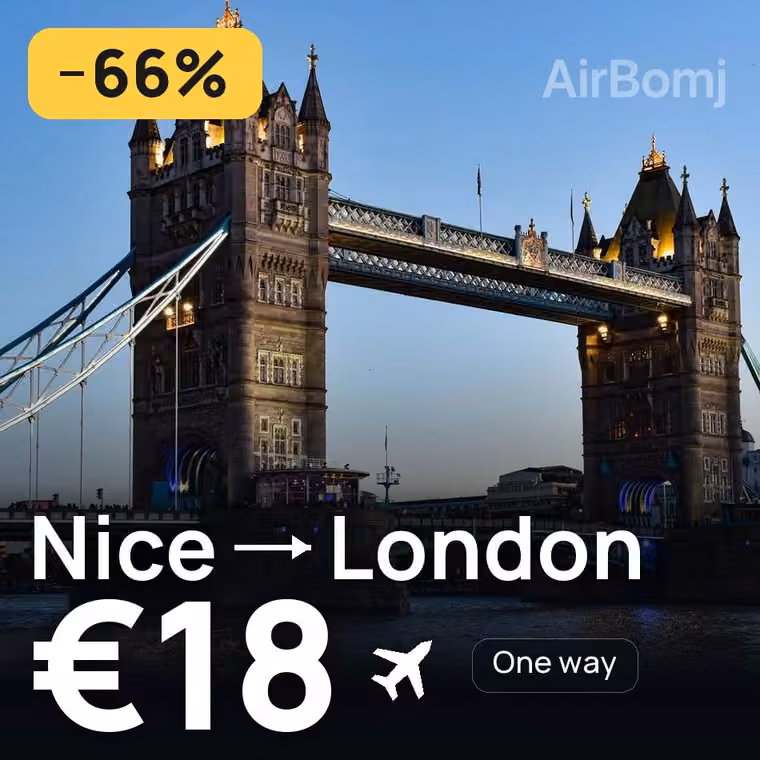 Nice → London for €22