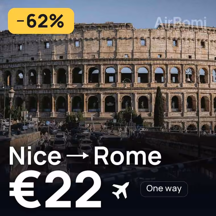 Nice → Rome for €22