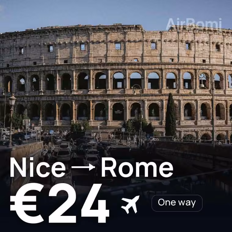 Nice → Rome for €24